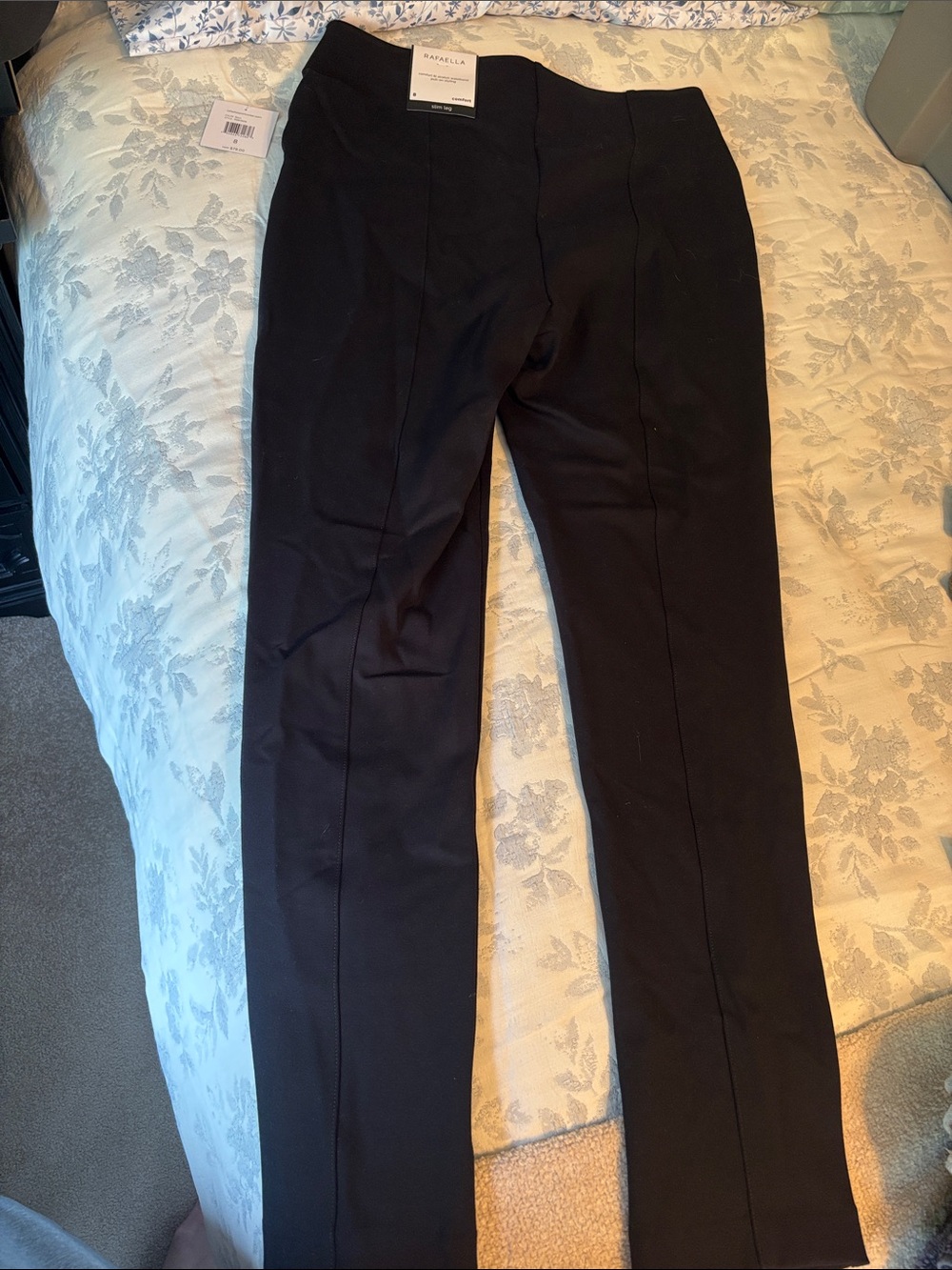 Rafaella Black Straight-Leg Dress Pants - Picture 3 of 6